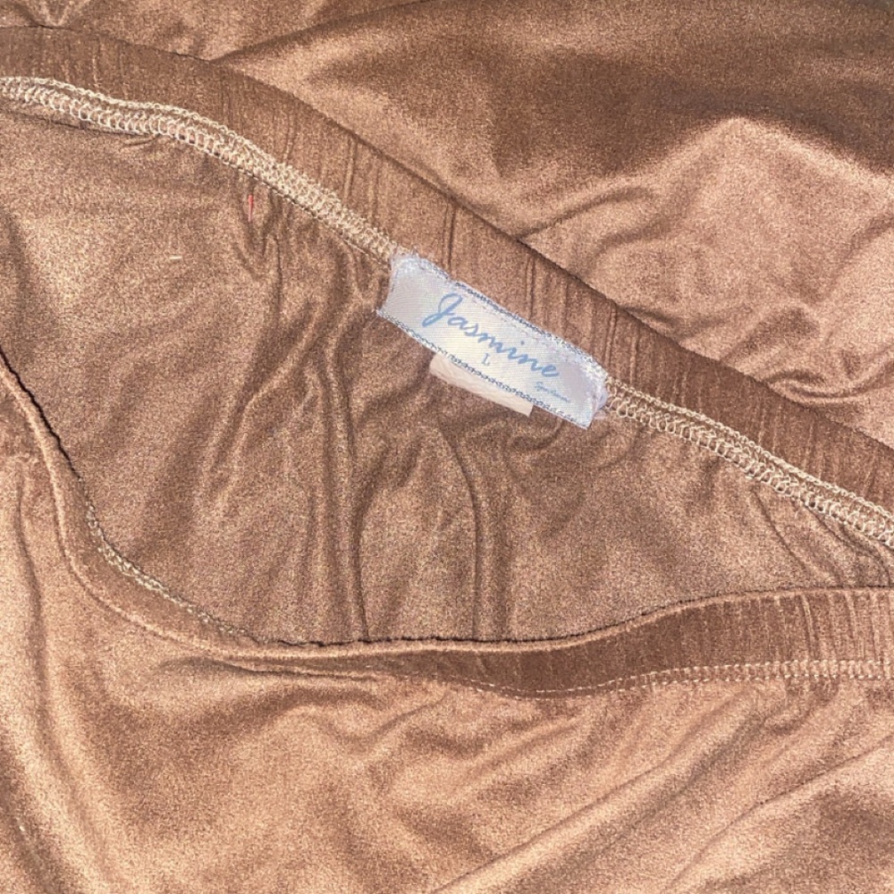 Jasmine Metallic Bronze Satin Slip